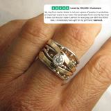 Villla - Vintage Gold Inlay Zirconia Ring