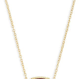 Classic Oval Ruby Necklace | Gold