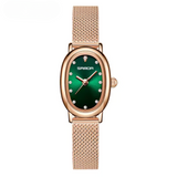 Elegant Vintage Oval Quartz Watch