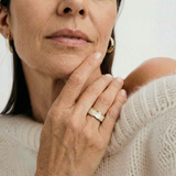 Sahara White Band Ring