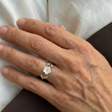 Rise - White Flower Ring