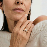 Vintage Rose Flower Gold Ring