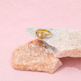 Gold Plated Pearl Vintage Ring