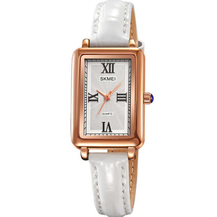 Leather-Strapped Casual Watch