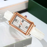 Leather-Strapped Casual Watch