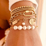 Baroque Pearl Paperclip Bracelet