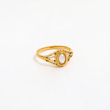 Gold Plated Pearl Vintage Ring