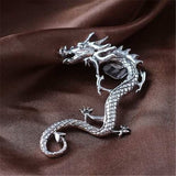 Charm - Silver Dragon Earrings