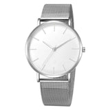 Minimalist Stainless Steel Mesh Quartz Watch
