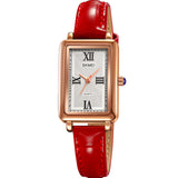 Leather-Strapped Casual Watch