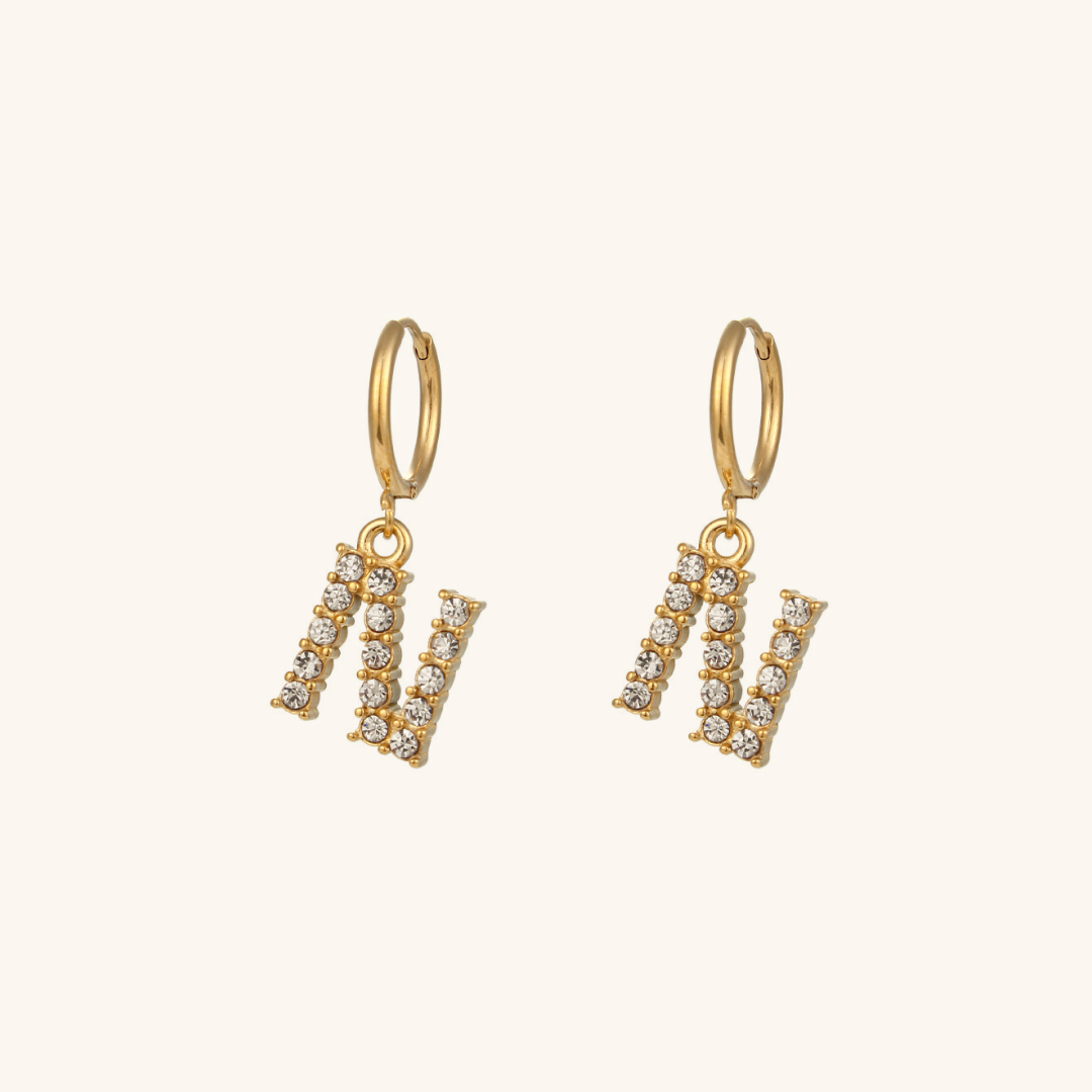 Wilhelmina Initial Earrings