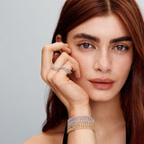 Moissanite Cuban Bracelet | Gold