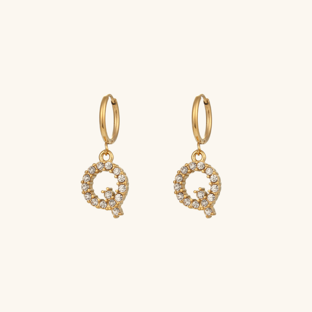 Wilhelmina Initial Earrings