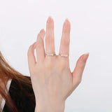 Gold Pearl Charm Ring