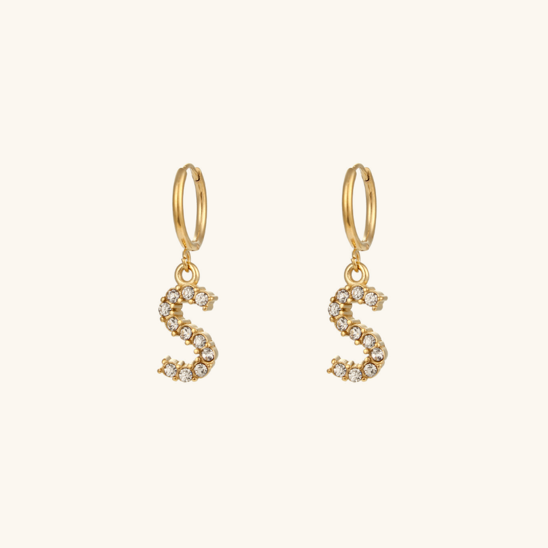 Wilhelmina Initial Earrings
