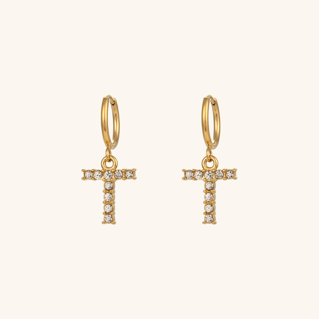 Wilhelmina Initial Earrings
