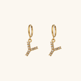 Wilhelmina Initial Earrings