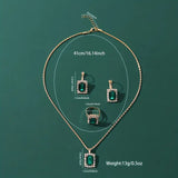 Sylvara Greenveil Jewelry Set | White Gold