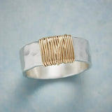 Golden Boho Threads Ring