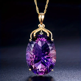 Vintage Violet Crystal Necklace