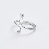Midnight Cat Silver Ring